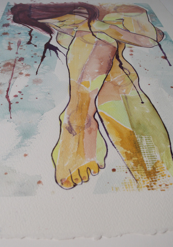 Alana Meserve Water Colors "Girl"